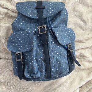 Hershel Blue Polka Dot Backpack